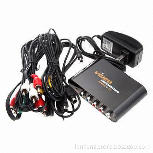 YPbPr to CVBS and S-Video converter, Supports Earphone